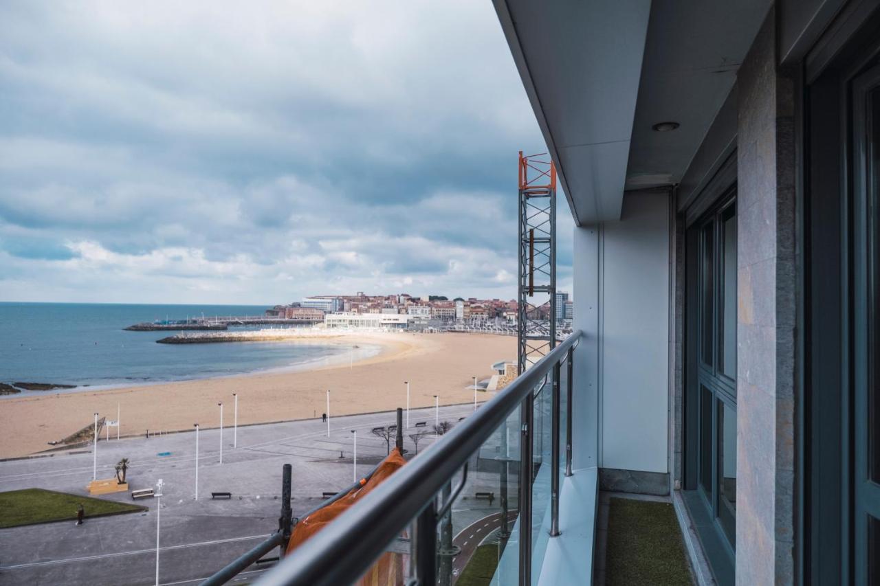 El Sexto De La Playa + Parking Gratis Apartment Gijon Luaran gambar