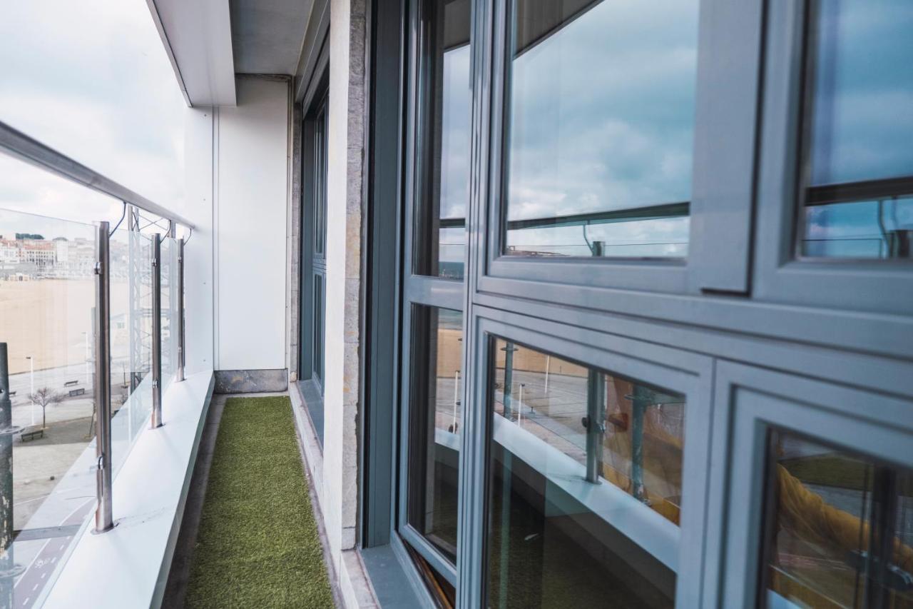 El Sexto De La Playa + Parking Gratis Apartment Gijon Luaran gambar
