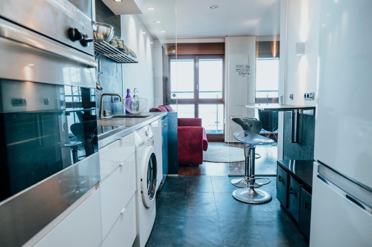 El Sexto De La Playa + Parking Gratis Apartment Gijon Luaran gambar