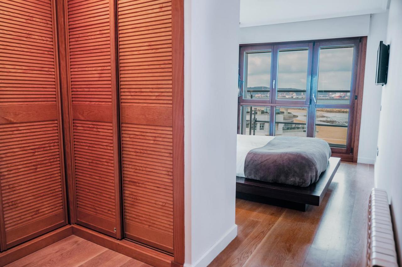 El Sexto De La Playa + Parking Gratis Apartment Gijon Luaran gambar